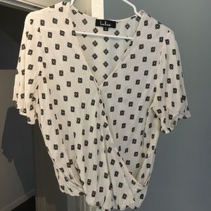 Lulus Patterned Blouse